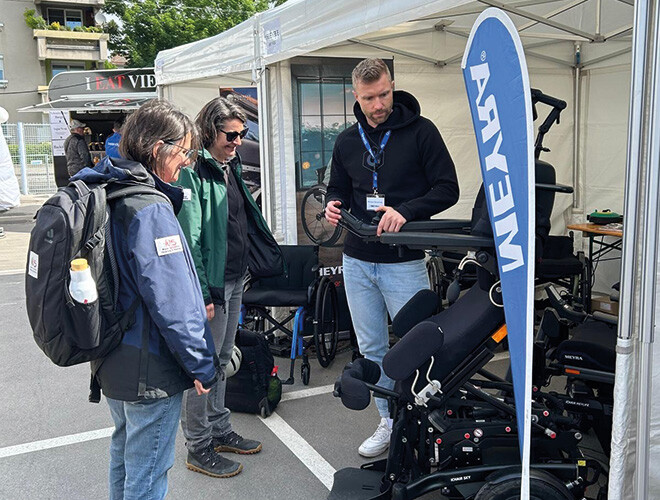 bständig Mobilitätstage Event ALF elektrischer Rollstuhl Rehatechniker