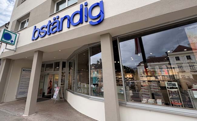 Ansicht der Orthopädie- und Sanitätshaus-Filiale von bständig in Mödling.