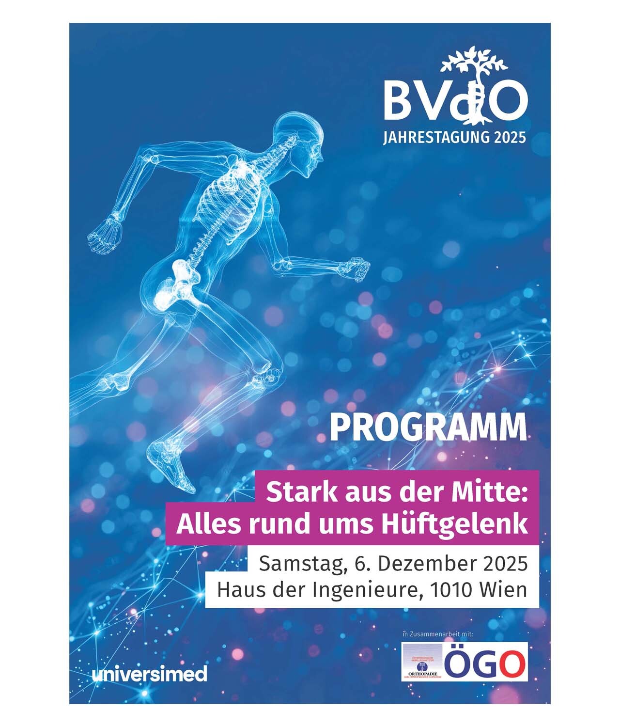 Titelseite des Programms der BVdO-Jahrestagung 2025 in Wien, Samstag, 6. Dezember, im Haus der Ingenieure.