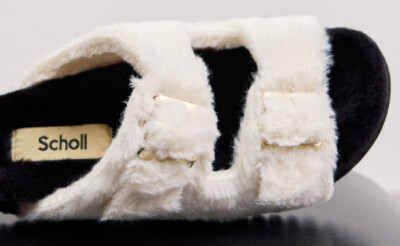 Scholl Schuhe Belle in Schwarz-Weiß.