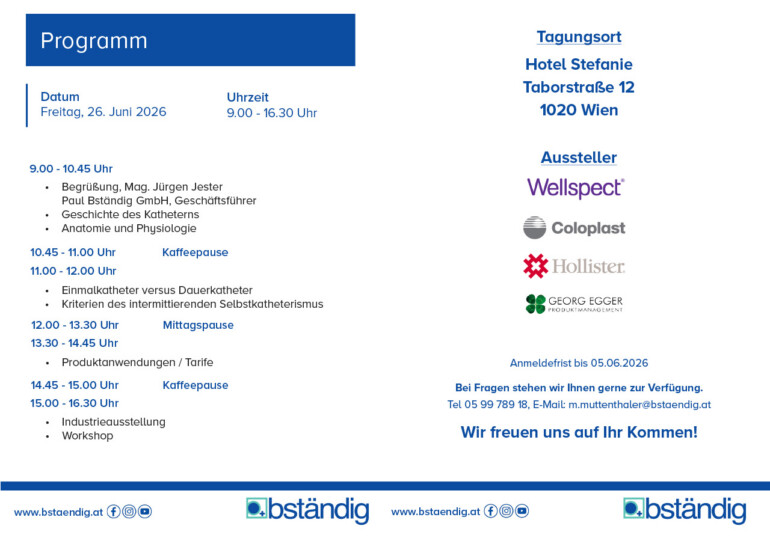 Einladung zur ISK-Schulung Einmalkatheterkurs