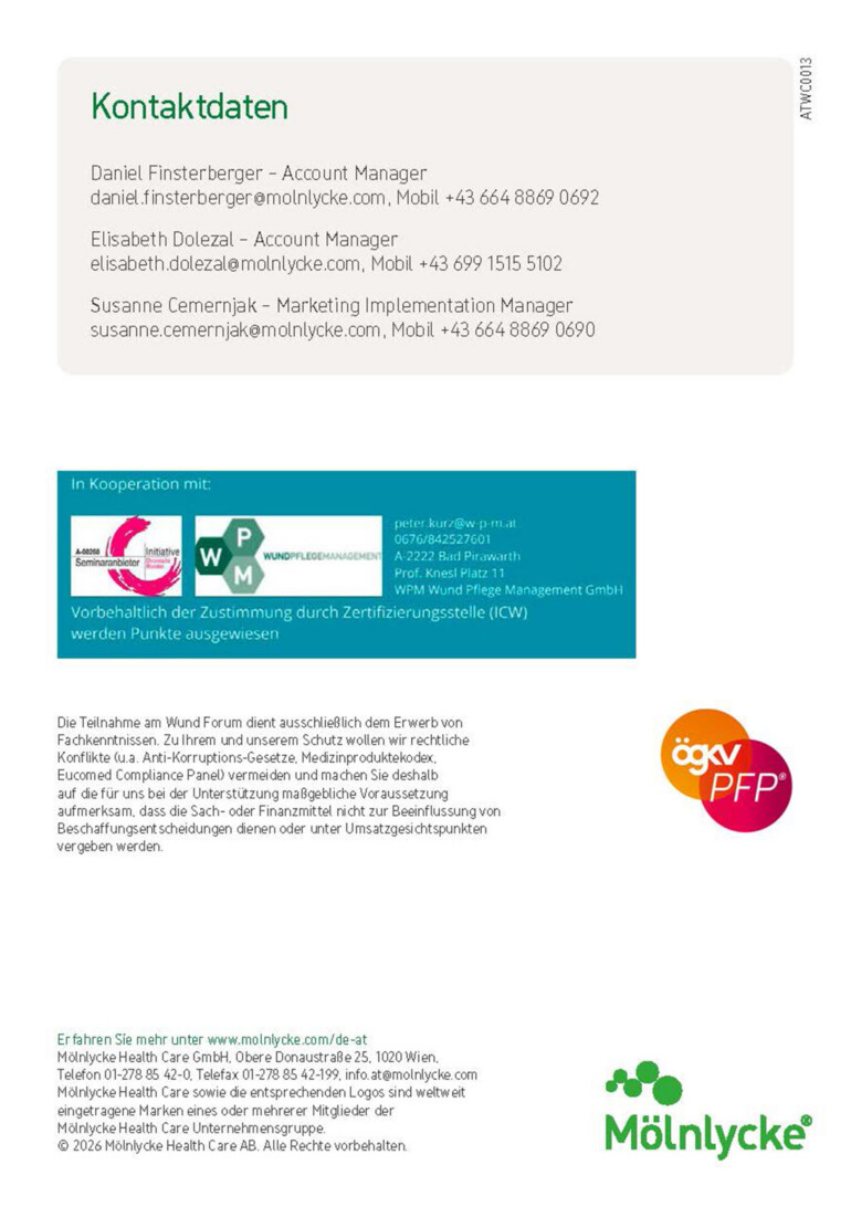 Einladung zum Wund Forum 2026.