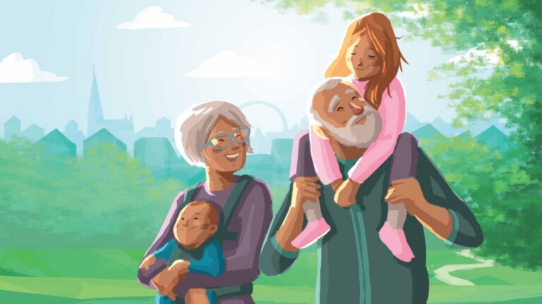 Frühlingsillustration von bständig