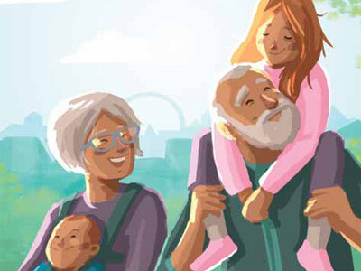 Frühlingsillustration von bständig