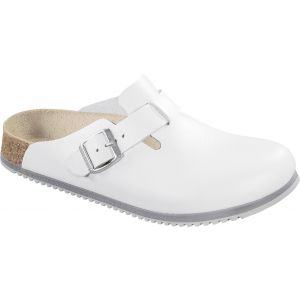 Birkenstock Boston Weiß Glattleder