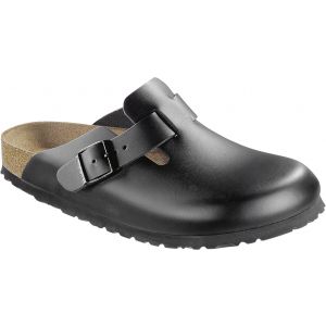 Birkenstock Boston Schwarz Glattleder