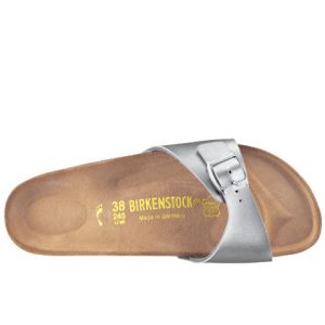 Birkenstock Madrid Silber Birko-Flor