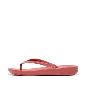 FitFlop iQushion Sparkle Dusty Red Seitenansicht 