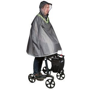 Wetterschutz Poncho für Rollator-Nutzer