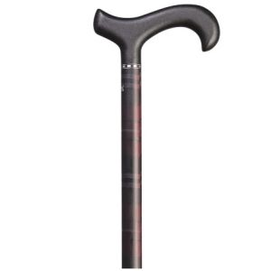 Krankenstock Carbon Derby "Karo Rot"